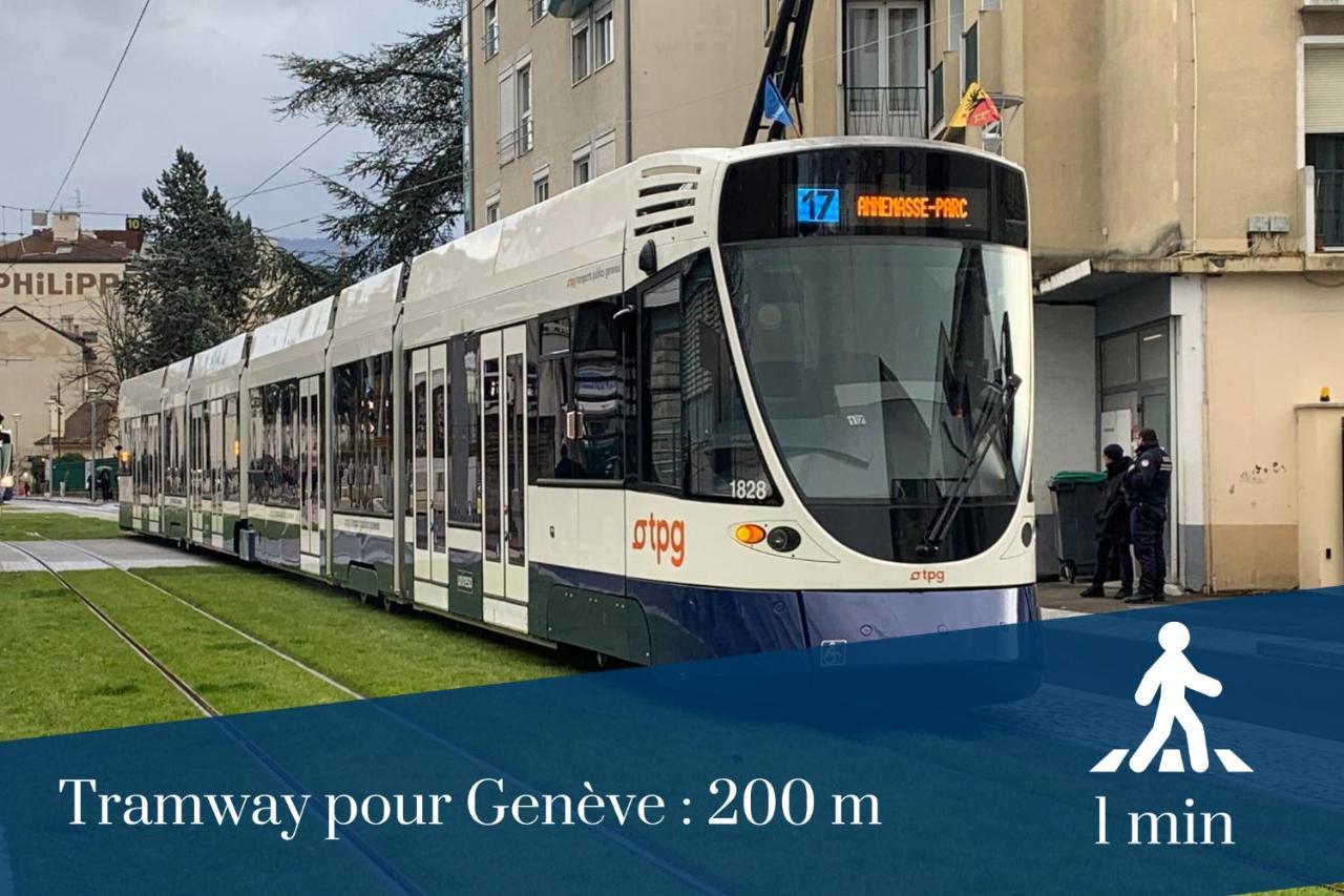 Homey Cycy - New / Free Parking / Hyper-Centre / Proche Geneve 安纳马斯 外观 照片